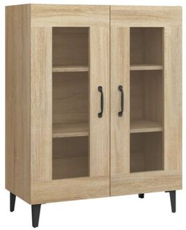 Dressoir 69,5x34x90 cm bewerkt hout sonoma eikenkleurig