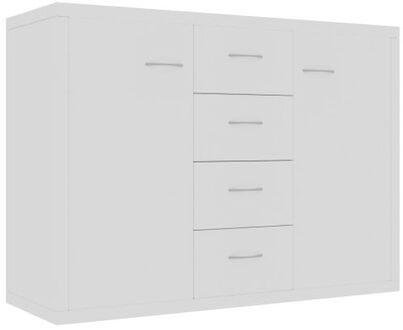 Dressoir 88x30x65 cm bewerkt hout wit