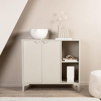 Dressoir 'Danyella' 110cm, metaal, kleur Beige