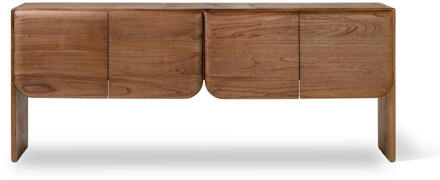 Dressoir 'Mehamn' Mindihout, 200cm, kleur Bruin - 200 cm