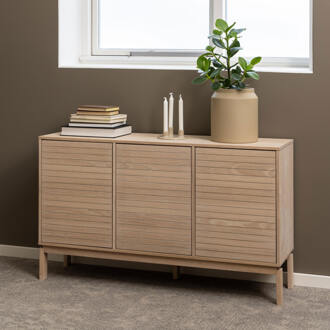 Dressoir 'Sharalyn' Eiken, 135cm Wit - 135 cm