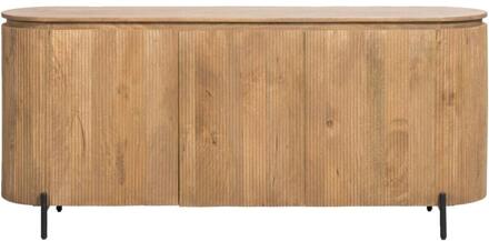 Dressoir Vito - Licht - 81x180x43 Cm - Mangohout - Bruin