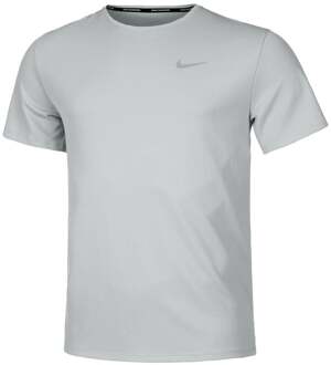 Dri-Fit Miler Dri-Fit Miler UV Hardloopshirt Heren lichtgrijs