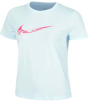 Dri-Fit One Swoosh Hardloopshirt Dames lichtblauw - M