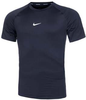 Dri-Fit Pro Tight Fitness T-shirt Heren donkerblauw - L