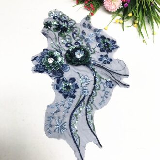 Drie-Dimensionale Lovertjes Bloem Accessoires Jurk, Drie-Dimensionale Borduurwerk Nail, Parel Kant Bloem Kant Accessoires 2