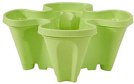 Drie-Dimensionale Vier-Bloemblaadje Bloempot Aardbei Pot Multi-layer GN