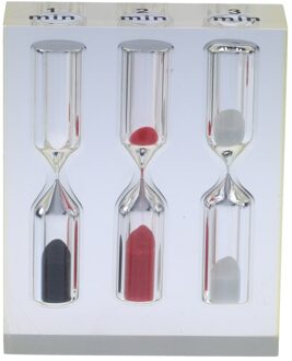 Drie-In-een Acryl Zandloper Zandloper Zand Timer Klok 1 + 2 + 3 Minuten Keuken Klok Restaurant home Decoratie