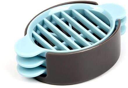 Drie-In-een Ei Snijden Maker Fruit Groente Ei Cutter Keuken Ei Snijmachines Cutter Gereedschap Multifunctionele Koken Accessoires blauw