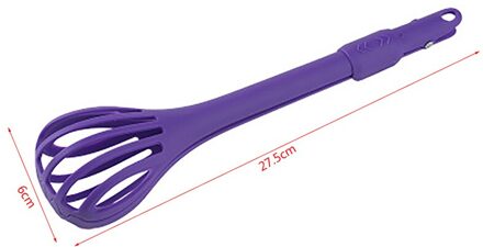 Drie In Een Eiklopper Ei Clip Salade Mixer Anti-Brandwonden Voedsel Clip Keuken Paars