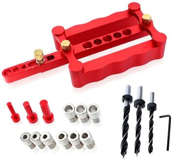 Drie-In-Een Verticale Gat Punch Locator 6/8/10Mm Ronde Deuvel Gat Opener Goud