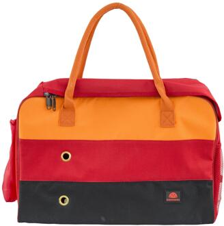 Drie-Kleur Gestreepte Tas Huisdier Mode En Lichtgewicht Kleine Hond Zakken Huisdier Uit Zakken Schuine Draagbare Opvouwbare Tas Huisdier productie