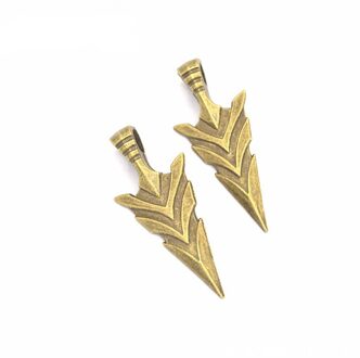 Drie Kleuren Naaien Metalen Pijl Doek Sieraden Decoratie Retro Metalen Kledingstuk Component licht grijs