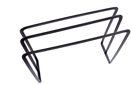 Drie Lagen Iron Art Handdoek Houder Land Type Air Drogen Afwerking Rack Doek Hanger Praktische Desktop Badkamer Organizer zwart