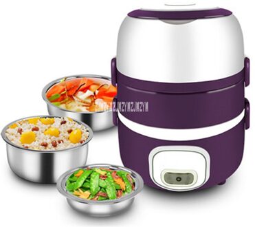 Drie-layer Elektrische Lunchbox YSC-905 Elektronische Verwarming Koken Rvs Elektronische Lunchbox 220 v 250 w 2L