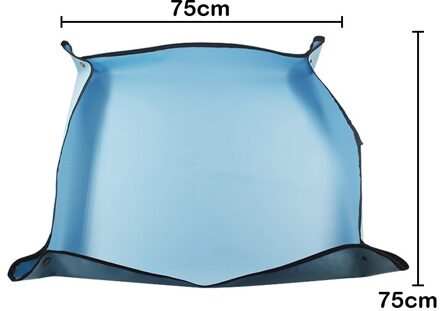 Drie Maten Tuinieren Oppotten Mat Vierkante Tuinieren Mix Bodem Lock Plant Verandering Bind Pad Herbruikbare Waterdicht Wastafel Land Kussen blauw-M