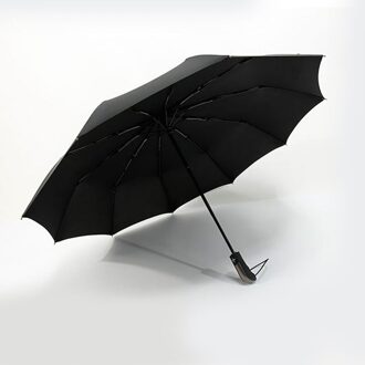 Drie-Opvouwbare Paraplu Klassieke Winddicht Vouw Paraplu Pocket Compact Stijlvolle Travel Zon Anti Uv Automatische Opvouwbare Draagbare Rood zwart