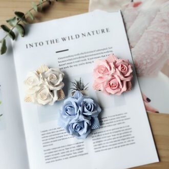 Drie Rose Bloemen Big Size Silicone Mold Fondant Cakevorm DIY Amora Gips Silicon Mould Voor Auto Decoratie Gips Mallen