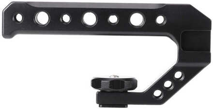 Drie Shoe Multifunctionele Aluminium Camera Rig Lifting Handvat 1/4 3/8 Schroef Gat Zwart