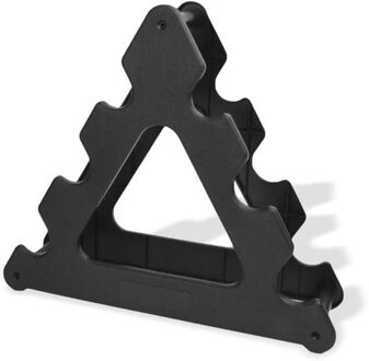 Drie-Tier Dumbbell Gewicht Opslag Standhouder Draagbare Fitness Body Building Apparatuur Accessoires Rack Gym Dumbells Fitness Grijs