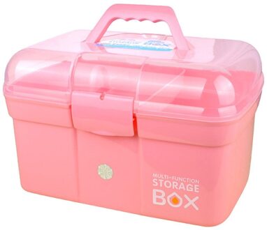 Drie Verdiepingen Multicolor Dubbele Laag Gereedschap Multifunctionele Plastic Opbergdoos Case Nail Art Beauty Manicure Accessoire Tool