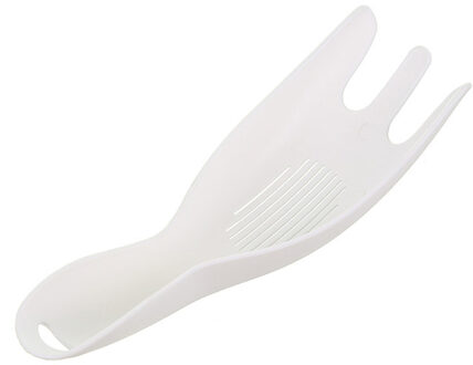 Drie-Vinger Rijst Lepel Non-stick Rijst Multifunctionele Rijst Wassen Lepel Bean Wasmachine Reinigen Afvoer Filter Plastic Verdikking wit