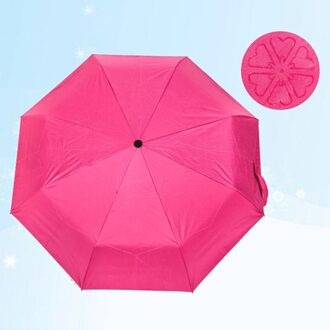 Drie Vouwen Opvouwbare Paraplu Automatische Paraplu Voor Vrouwen Mannen Anti-Uv Zon Regen Parasol Regenachtige Dag Magische Bloem Paraplu 04