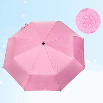 Drie Vouwen Opvouwbare Paraplu Automatische Paraplu Voor Vrouwen Mannen Anti-Uv Zon Regen Parasol Regenachtige Dag Magische Bloem Paraplu 05