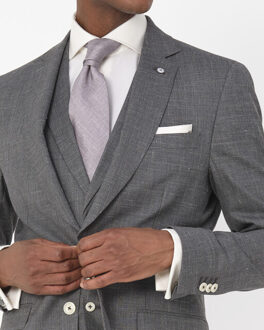 Driedelig trouwpak - maat 54 Grijs