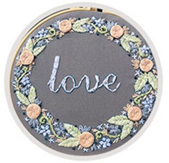 Driedimensionale Diy Volledige Bereik Van Borduurwerk Starter Kit Met Patroon Kruissteek Kit Met Bamboe Borduurwerk Hoepel A2