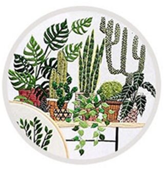 Driedimensionale Diy Volledige Bereik Van Borduurwerk Starter Kit Met Patroon Kruissteek Kit Met Bamboe Borduurwerk Hoepel A5