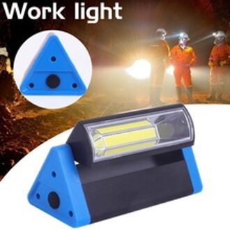 Driehoek COB Werk Licht Sterke Magneet Camping Lamp met Haak 180 Graden Roterende Noodverlichting Lamp