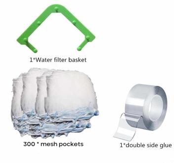 Driehoek Drainage Rack Aanrecht Anti-Blocking Filter Multifunctionele Opknoping Rack Netto Afdruiprek Mand Restjes Filter 300 nets Shelf