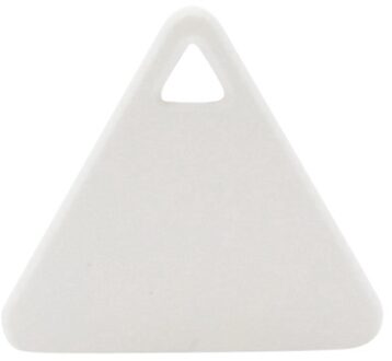 Driehoek Huisdier Bluetooth Anti-verloren Apparaat Mobiele Telefoon Bluetooth Tracking Object Finder Sleutel Anti-Verloren Twee- manier Alarm wit