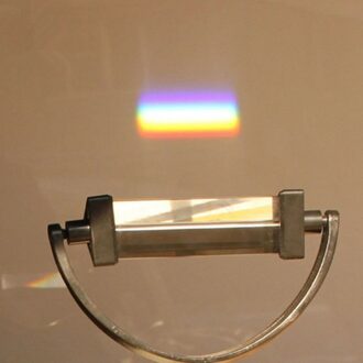 Driehoekige Glazen Prisma 25*25*80Mm Crystal K9 Glas Triple Natuurkunde Teach Licht Spectrum Glas Cube Rainbow prisma
