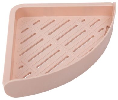 Driehoekige Gootsteen Afvoer Opbergrek Spons Houder Met Sticker Badkamer Ondersteuning Corner Opknoping Plank Zeepkist 1