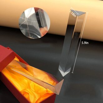 Driehoekige Optische Glazen Prisma Precisie K9 Rechts Licht Hoek Reflecterende Landmeetkundige Natuurkunde Onderwijs Onderwijs Spectrum Prisma