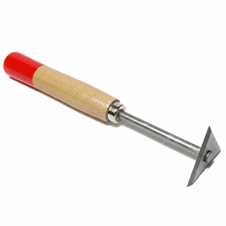 Driehoekschraper - 25 cm - verfkrabber met beschermhoes - 6 cm - verfkrabbers