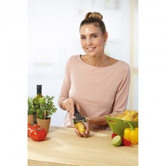 Drievoudige dunschiller met messenslijper