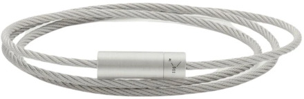 Drievoudige kabelarmband 925 zilver Le Gramme , Gray , Heren - Xl,L,M