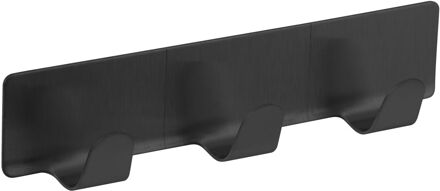 Drievoudige Zelfklevende Haak Zwart