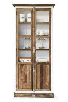 Driftwood Glass Cabinet - 220.0x45.0x95.0 cm Wit