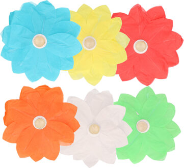 Drijfkaarsen Bloemen - Diverse Kleuren - 18 Stuks