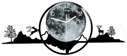 Drijvende Klok Digitale Wandklok Lichtgevende Wandklok Moderne Versieren Voor Kantoor Slaapkamer Woonkamer Knuffel 80cm