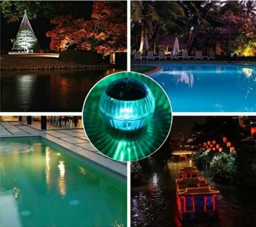 Drijvende Licht Led Disco Licht Zwembad Waterdichte Led Solar Power Multi Kleur Veranderende Water Drift Lamp Beveiliging warm wit