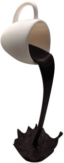 Drijvende Morsen Koffie Cup Sculptuur Keuken Decoratie Morsen Magic Gieten Splash Creatieve Koffie Mok Home Decoratie 1stk B
