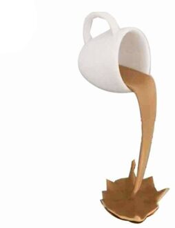 Drijvende Morsen Koffie Cup Sculptuur Keuken Decoratie Morsen Magic Gieten Splash Creatieve Koffie Mok Home Decoratie B