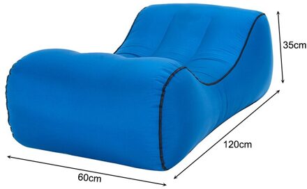 Drijvende Slapen Opblaasbare Sofa Luchtbed Draagbare Nylon Marineblauw Carry Ruimtebesparend Drijvende Seaside Stoel 120x60x35