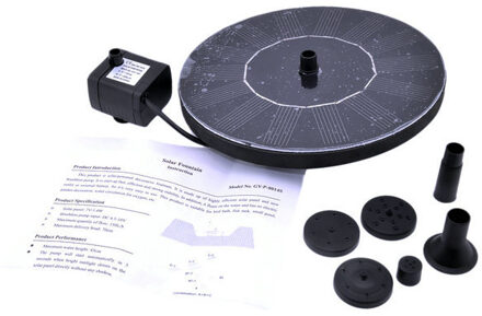 Drijvende Solar Fontein Tuin Fontein Vijver Decoratie Zonnepaneel Powered Fontein Waterpomp Tuin Aquarium Decoratie