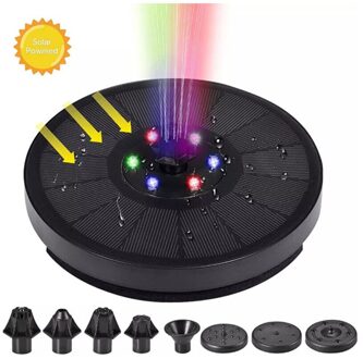 Drijvende Solar Fontein Tuin Fontein Zwembad Vijver Decoratie Zonnepaneel Powered Fontein Waterpomp Tuin Decoratie